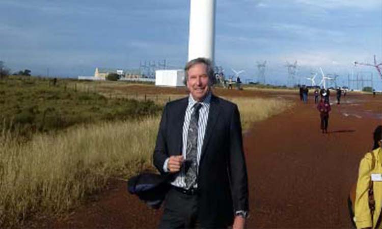 See I'm not that tall! Opening Jeffreys Bay Wind Farm
