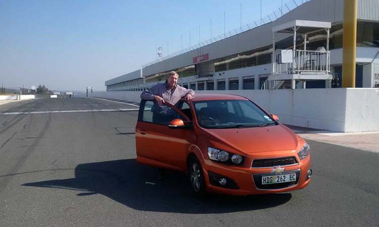 Racing Chevrolet Sonic for  Carte Blanche. Not sure if we broke any records...