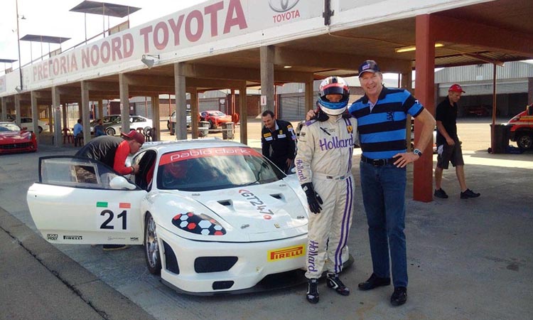So you think you can drive? Pablo Clark Ferrari driving experience with Jaki Scheckter at Zwartkops