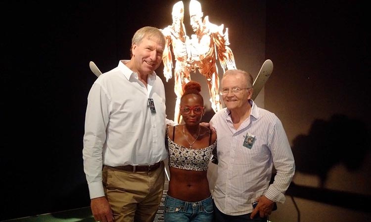No it's not a bat. With Paul Ditchfield at bodyworldvitalsa. Breathtaking exhibition!