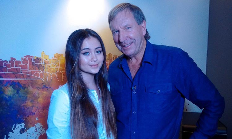 Just wrapped interview with 15-yr-old Jasmine Thompson. So modest and charming!
