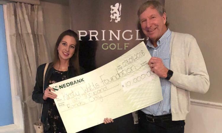 The wonderful synergy between fun and charity! Thanks to @PringleScotland for a magic golf day @Bryanstoncc and generous donation to http://Kirstywattsfoundation.org.za. And great entertainment in the form of the Scott bros in kilts!