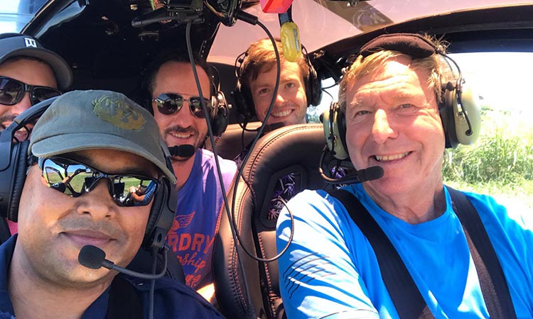 Highlight of the hols so far...flying with Ashwan Badul in a French military Gazelle chopper along the @elanproperty @BlythedaleE coastline. Not bad performance from a 50-year-old. That’s the helicopter I’m talking about.